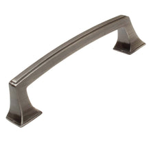 Load image into Gallery viewer, 95mm (3.75") Center to Center Weathered Nickel Cabinet Base Pull Cabinet Hardware Handle