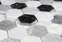 Load image into Gallery viewer, Elysium Tiles Hexagon Moonlight 11.75" x 12" Mosaic Tile