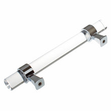 Load image into Gallery viewer, 95mm (3.75") Center to Center Clear Acrylic Pull Cabinet Handle with Oil Rubbed Bronze Accents