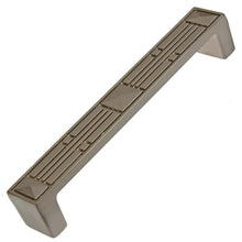 Load image into Gallery viewer, 127mm (5") Center to Center Satin Pewter Modern Rectangular Flat Pyramid Pull Cabinet Hardware Handle