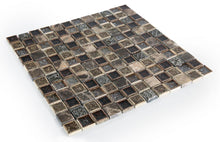 Load image into Gallery viewer, Elysium Tiles Swiss Emperador 11.75" x 11.75" Mosaic Tile