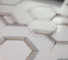 Load image into Gallery viewer, Elysium Tiles Hexagon Royal Sky 12" x 13.75" Mosaic Tile
