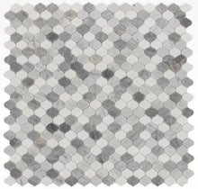 Load image into Gallery viewer, Elysium Tiles Water Drop Silver Grey 10.75" x 11" Mosaic Tile