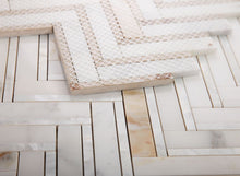 Load image into Gallery viewer, Elysium Tiles Diana Herringbone Calacatta 11" x 11.75" Mosaic Tile