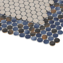 Load image into Gallery viewer, Elysium Tiles Penny Round Shadow 11.5" x 12.25" Mosaic Tile
