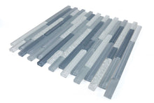 Load image into Gallery viewer, Elysium Tiles Rain Blue 11.75" x 12" Mosaic Tile