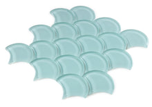 Load image into Gallery viewer, Elysium Tiles Dragon Scale Mint 9.5" x 9.5" Mosaic Tile