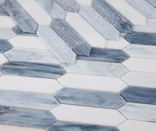 Load image into Gallery viewer, Elysium Tiles Newport Arrow Grey 10.25" x 12.5" Mosaic Tile
