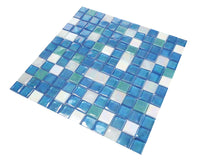 Load image into Gallery viewer, Elysium Tiles Laguna Sky Square 11.75" x 11.75" Mosaic Tile
