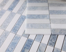 Load image into Gallery viewer, Elysium Tiles Slot Crystal Ocean 11.75" x 11.75" Mosaic Tile