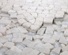 Load image into Gallery viewer, Elysium Tiles Pebble Carrara 12" x 12" Mosaic Tile