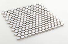 Load image into Gallery viewer, Elysium Tiles Penny Round Fancy White 11.5" x 11.5" Mosaic Tile