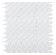 Load image into Gallery viewer, Elysium Tiles Water White Glass 11.5" x 12.5" Mosaic Tile