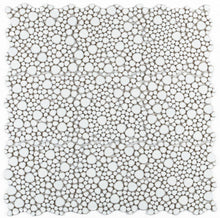 Load image into Gallery viewer, Elysium Tiles Growing Fancy White 11.5" x 11.5" Mosaic Tile