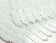 Load image into Gallery viewer, Elysium Tiles Arrow White 10.25" x 12.5" Mosaic Tile