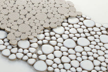 Load image into Gallery viewer, Elysium Tiles Growing Fancy White 11.5" x 11.5" Mosaic Tile