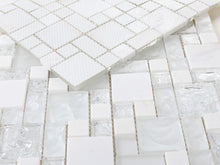 Load image into Gallery viewer, Elysium Tiles Icy Pure 12" x 12" Mosaic Tile
