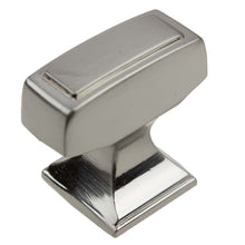 Load image into Gallery viewer, 28.5mm x 12.7mm (1.125" x 0.5") Satin Pewter Transition Rectangle Cabinet Knob