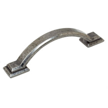 Load image into Gallery viewer, 76mm (3") Center to Center Weathered Nickel Arched Square Pull Cabinet Hardware Handle