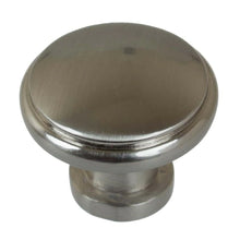 Load image into Gallery viewer, 28.5 mm (1.125") Satin Nickel Round Ring Classic Cabinet Knob