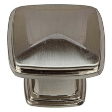 Load image into Gallery viewer, 32mm (1.25") Satin Nickel Square Decorative Cabinet Knob