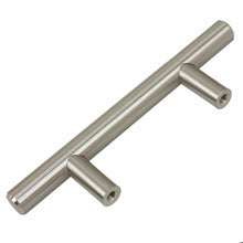 Load image into Gallery viewer, 63.5mm (2.5") Center to Center Satin Gold Modern Cabinet Hardware Handle
