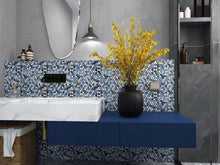 Load image into Gallery viewer, Elysium Tiles Penny Round Sky 11.5" x 12.25" Mosaic Tile