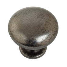 Load image into Gallery viewer, 28.5 mm (1.125") Weathered Nickel Classic Round Solid Cabinet Knob