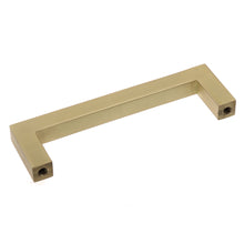Load image into Gallery viewer, 95mm (3.75") Center to Center Satin Nickel Solid Square Bar Pull Cabinet Hardware Handle