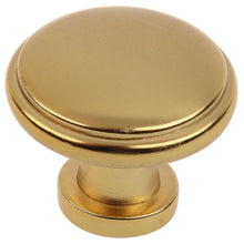 Load image into Gallery viewer, 28.5 mm (1.125") Brass Gold Round Ring Classic Cabinet Knob