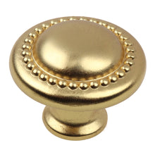 Load image into Gallery viewer, 32mm (1.25") Matte Black Transitional Round Beaded Cabinet Knob