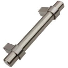 Load image into Gallery viewer, 95mm (3.75") Center to Center Matte Black European Solid Steel Bar Pull Cabinet Hardware Handle