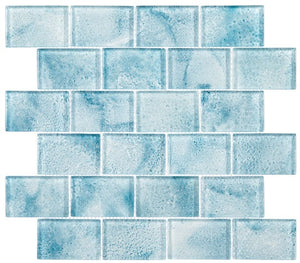 GT Frothy Swirls Collection Swanky Pool  12" x 12" Mosaic Tile