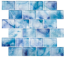 Load image into Gallery viewer, GT Frothy Swirls Collection Ink Drops  12&quot; x 12&quot; Mosaic Tile
