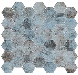 GT Wintour Castle Collection Leeds Garden Hex 11 7/8" x 12" Mosaic Tile