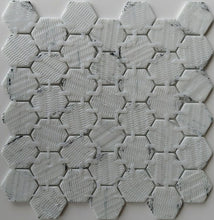 Load image into Gallery viewer, Elysium Tiles Vanguard Hex XL Bluish Grey 11.25&quot; x 11.25&quot; Mosaic Tile
