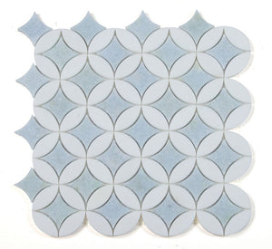 Elysium Tiles Embrace Crystal Ocean  11.75" x 11.75" Mosaic Tile