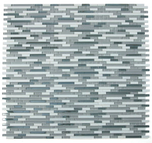 Elysium Tiles Linear Modern Grey 11.75" x 12" Mosaic Tile