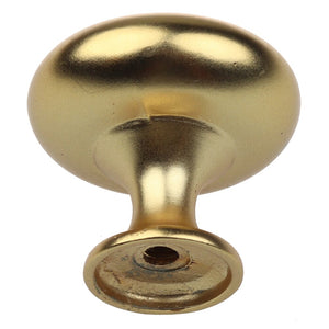 28.5 mm (1.125") Antique Brass Classic Round Solid Cabinet Knob