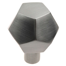 Load image into Gallery viewer, 38mm (1.5&quot;) Satin Nickel Solid Faceted Cabinet Knob
