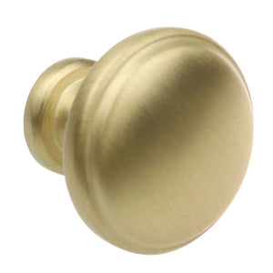 28.5 mm (1.125") Satin Gold Round Ring Classic Cabinet Knob