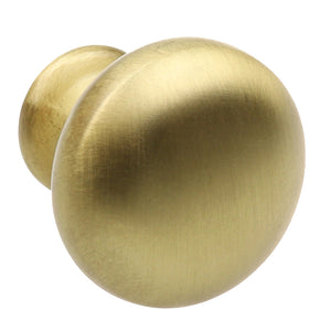 28.5 mm (1.125") Satin Gold Classic Round Solid Cabinet Knob