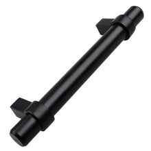 Load image into Gallery viewer, 95mm (3.75&quot;) Center to Center Matte Black European Solid Steel Bar Pull Cabinet Hardware Handle
