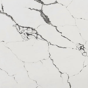 Elite Stone Calacatas Vega Polished 108" x 24" Prefabricated Quartz Slab