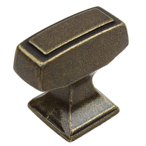 28.5mm x 12.7mm (1.125" x 0.5") Weathered Nickel Transition Rectangle Cabinet Knob