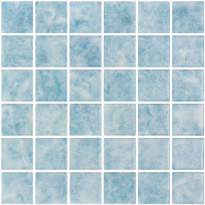 Elysium Tiles Vanguard Penta Ios Blue 12.25" x 12.25" Mosaic Tile