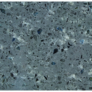 Elite Stone Zircon Blue Polished 108" x 42" Prefabricated Quartz Slab