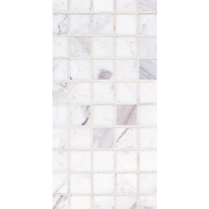 Total Home Distributors Sto-Re Collection Polished Volakas Squares 1.125" x 1.125" Mosaic Tile