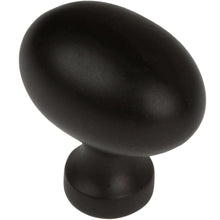 Load image into Gallery viewer, 28.5 mm (1.125&quot;) Matte Black Classic Oval Cabinet Knob
