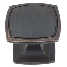Load image into Gallery viewer, 38mm (1.5&quot;) Oil Rubbed Bronze Transitional Rounded Square Cabinet Knob
